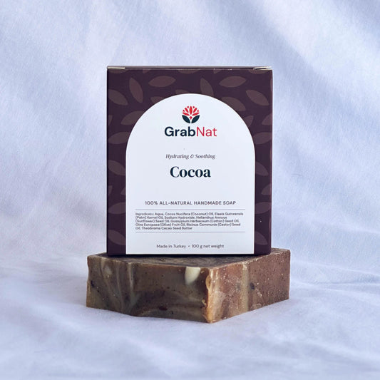 GrabNat Cocoa Butter Handmade Bar Soap (4 pcs)