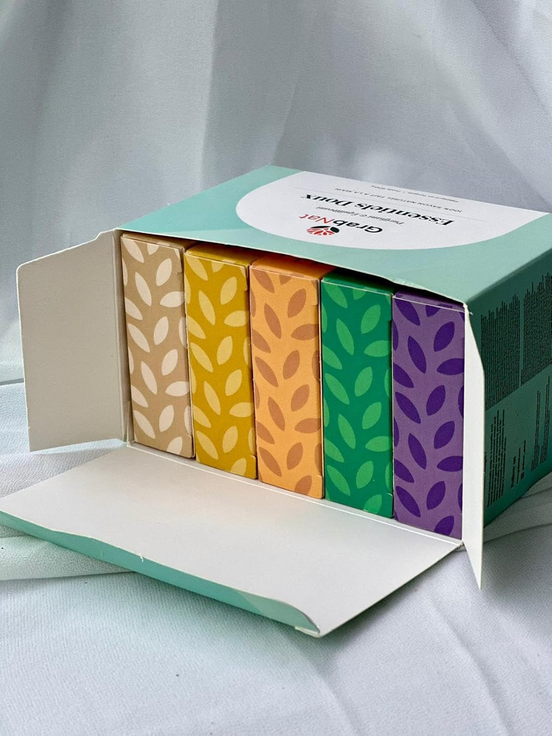 Gentle Essentials All-Natural Handmade Cold-Processed Soap Sensitive Dry Skin Variety Pack - 5 Scents (5X100G): Chamomile, Lavender, Shea Butter, Aloe Vera, Oatmeal Honey - Free of Harsh Chemicals