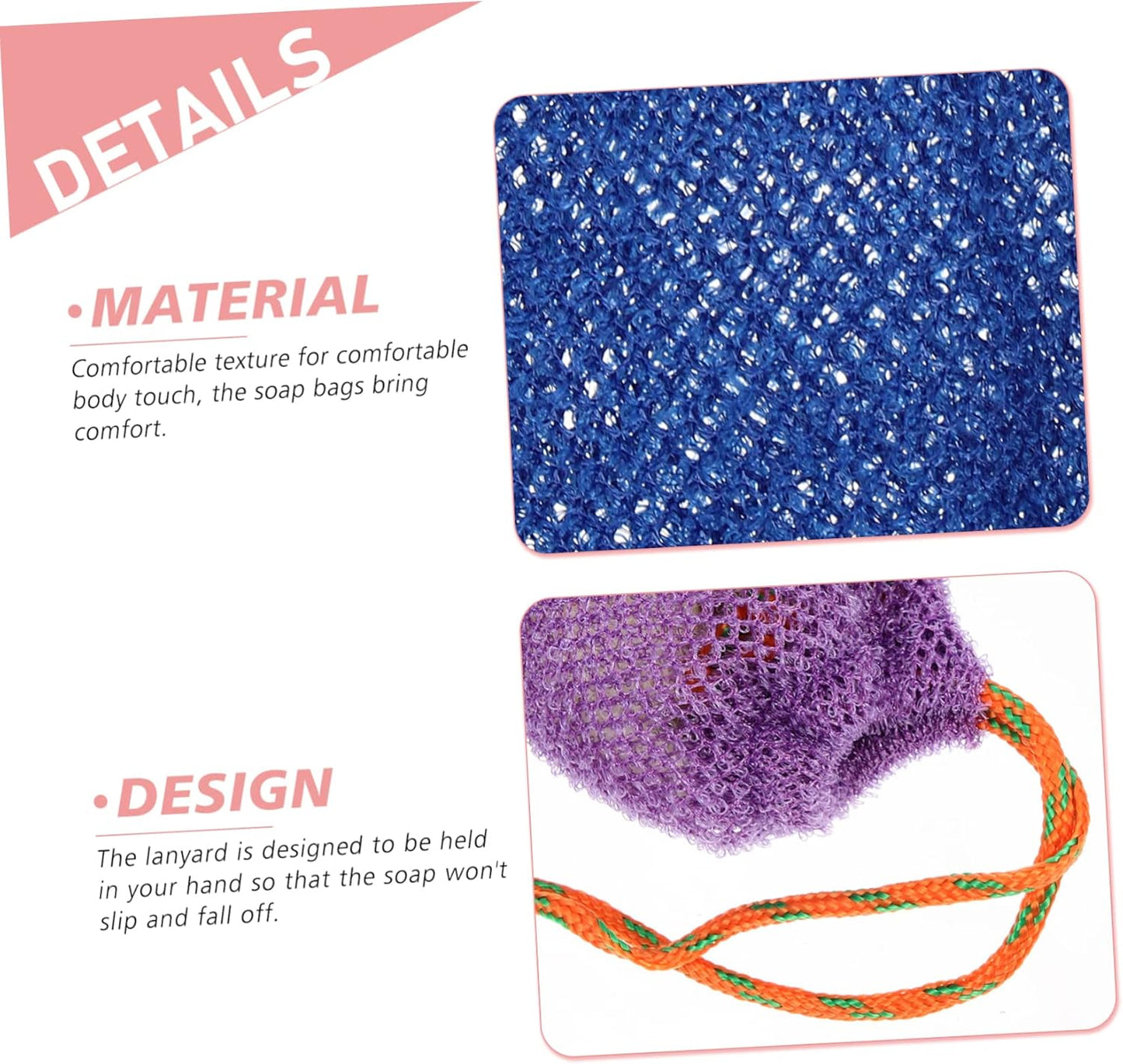 Sets Stylish Drawstring Soap Suction Soap Holder Maker for Handmade Comfortable Touch Bathing Supply Pcs