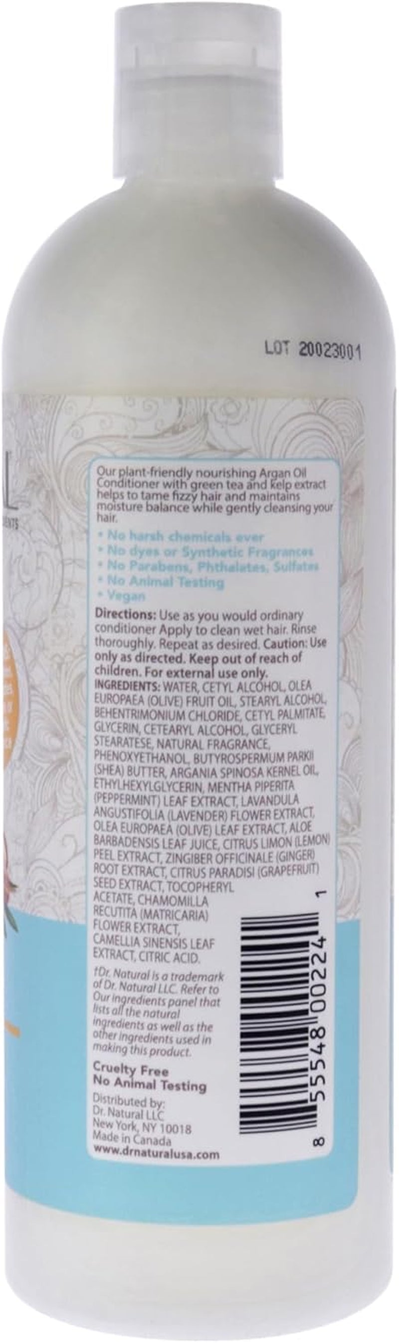 Nourishing Argan Oil Hair Conditioner - Hydrating Conditioner for Women and Men with Shea Butter - Frizz Control and Hair Growth - 473 Ml