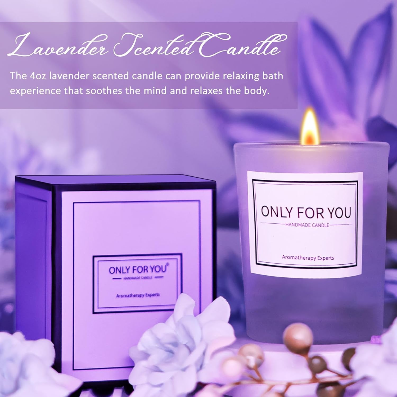 Gifts for Mom Women, Mother Gifts from Daughter Son, Relaxing Spa Gift Basket Set for Mom Sister Husband Mothers Day Gifts Bath Set Gift, Great Purple Blanket Gifts for Women