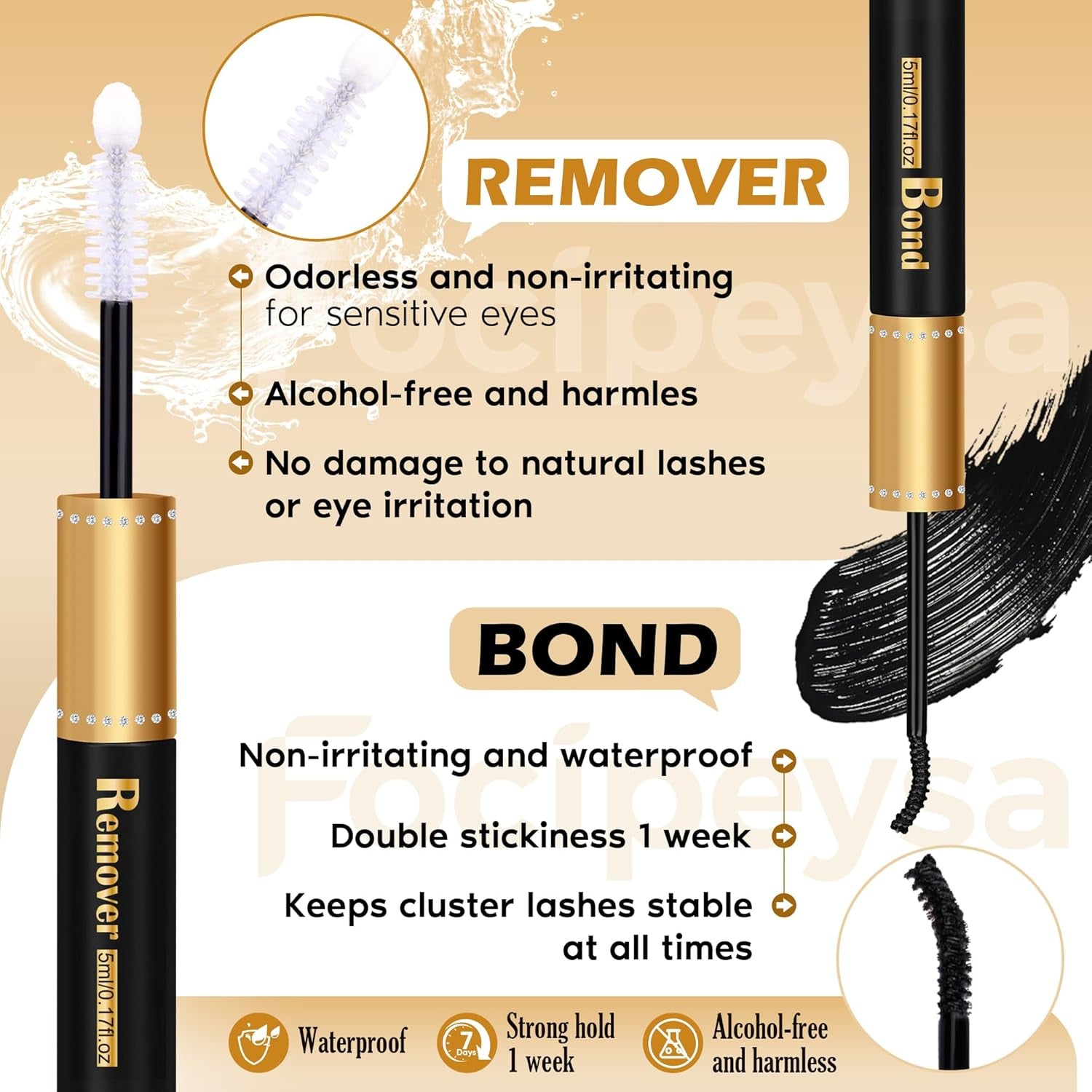 Eyelash Extension Kit Thick Lash Clusters Kit 10-18Mm Fluffy Clusters Lashes 180D Individual Eyelashes Kit with Lash Bond, Lash Remover, Lash Applicator DIY Lash Extension for Beginners (180D-D Curl)