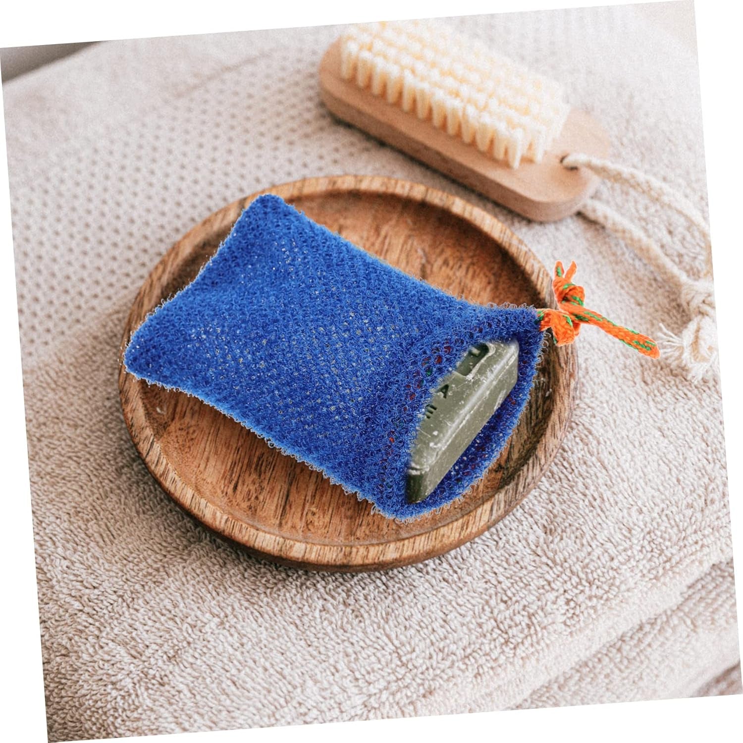 Sets Stylish Drawstring Soap Suction Soap Holder Maker for Handmade Comfortable Touch Bathing Supply Pcs