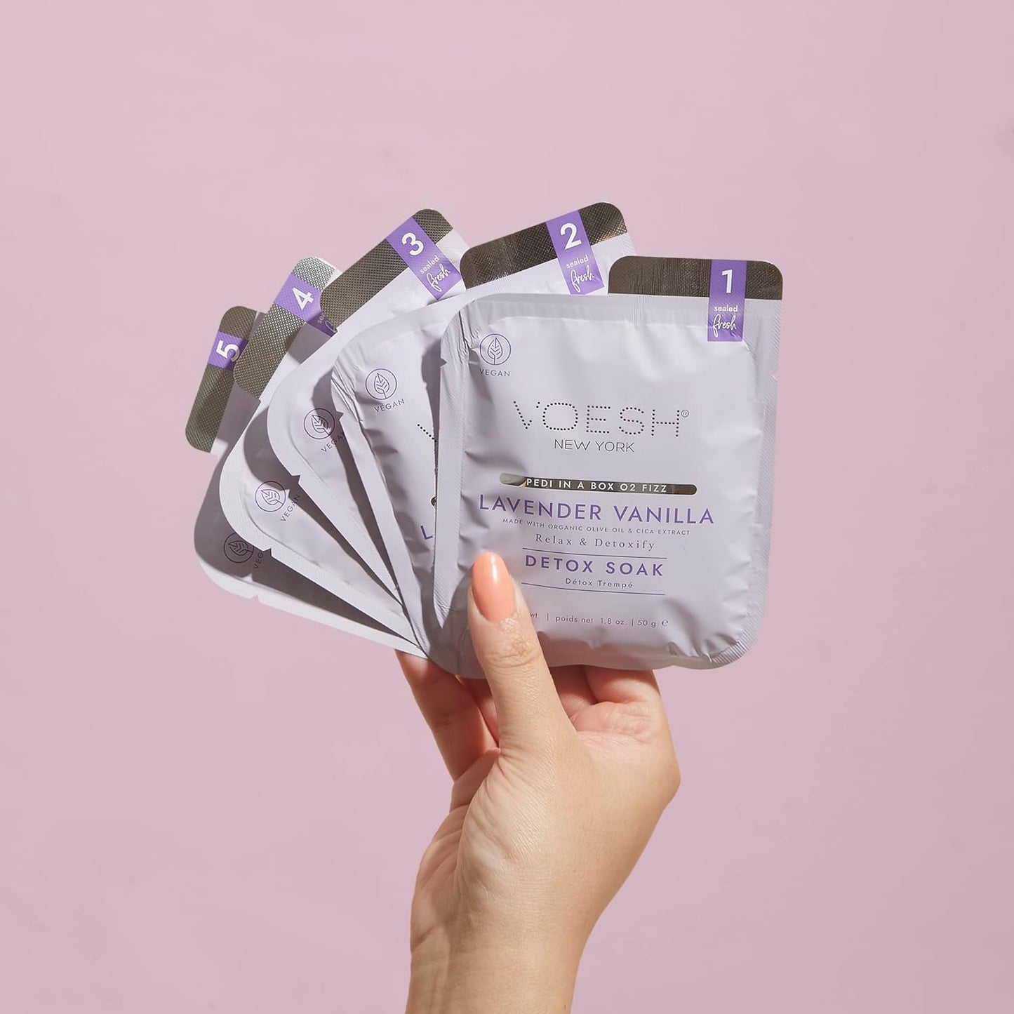 Pedi in a Box O2 Fizz, Variety 3 Pack, Detoxifying Spa Pedicure, DIY Pedi, At-Home Pedi, Pedi in a Box, Spa Foot Treatment, Vegan Beauty, Foot Detox, Pedicure Prep