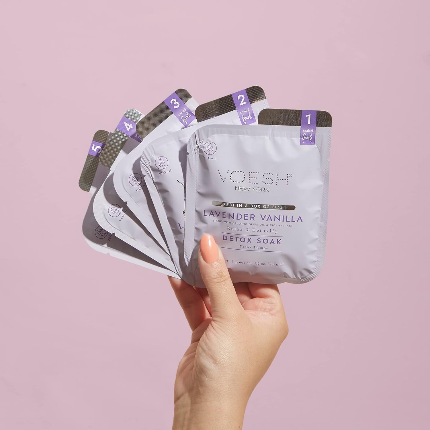 Pedi in a Box O2 Fizz, Variety 3 Pack, Detoxifying Spa Pedicure, DIY Pedi, At-Home Pedi, Pedi in a Box, Spa Foot Treatment, Vegan Beauty, Foot Detox, Pedicure Prep