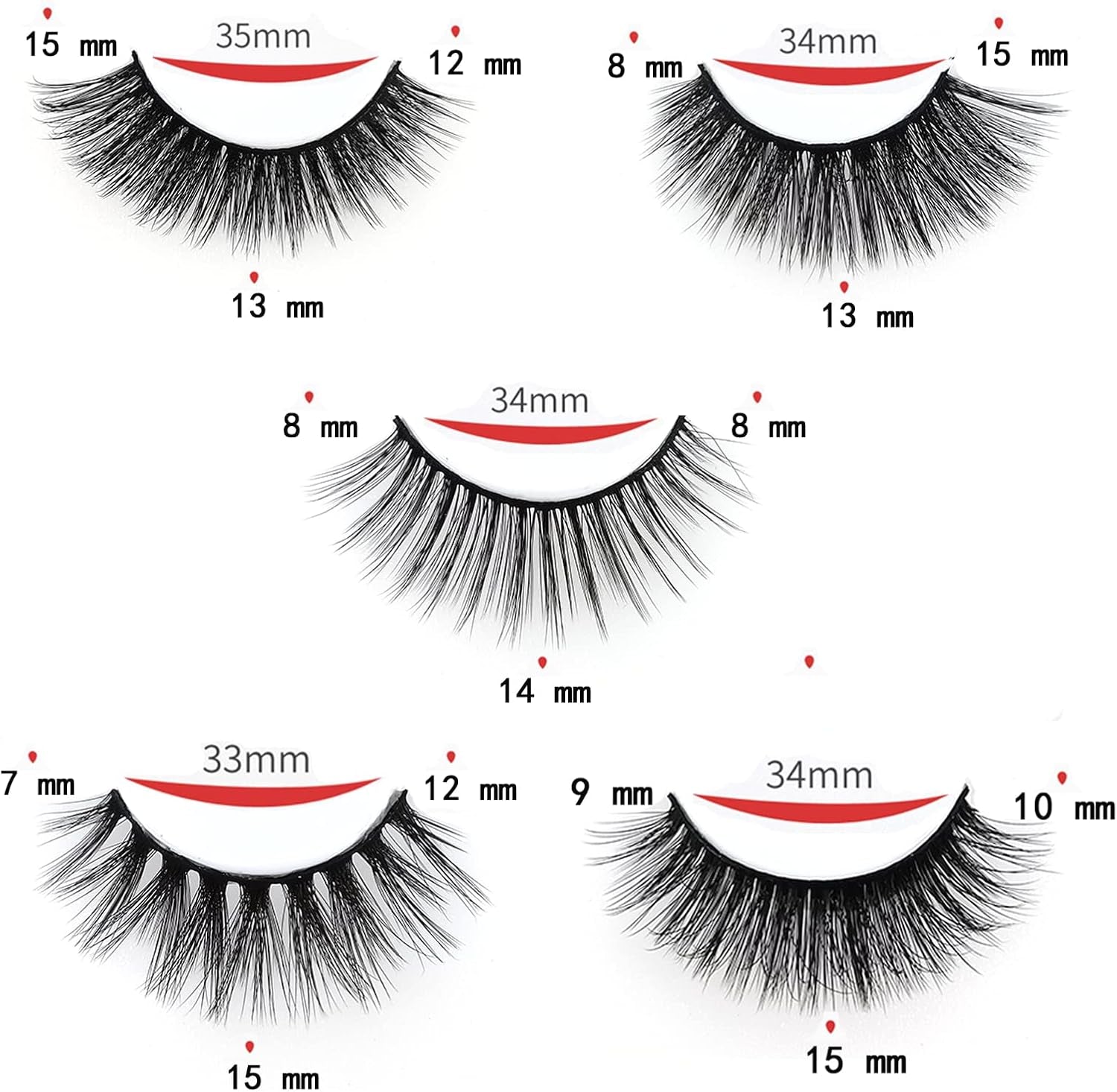 10 Styles Mixed False Eyelashes, Natural Fluffy False Eyelashes Thick Volume Faux Mink Eye Lashes, Reusable Handmade 3D Manga Lashes Extensions