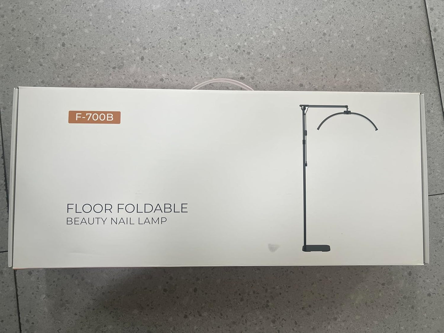 Lash Light for Eyelash Tech, Foldable Floor Lash Lamp for Eyelash Extensions, LED Half Moon Light Lashes Tech with Phone Holder, Dimmable Esthetician Lights for Skincare/Tattoo/Beauty (White)