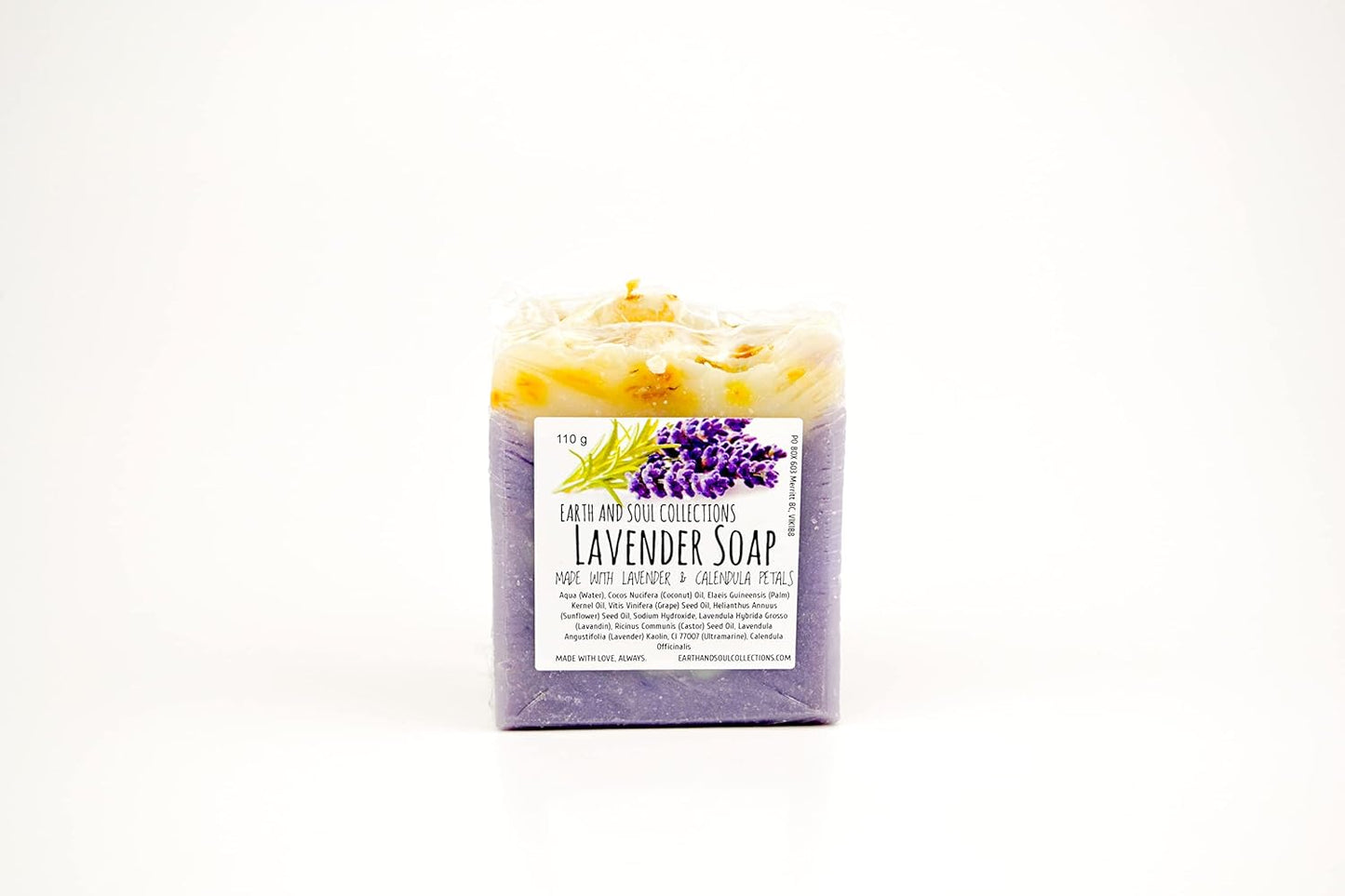 Earth and Soul Collections - Natural Bar Soap, 8 Soaps per Kit + a Wooden Soap Holder,  Essential Oil Bar Soap for Dry Skin, 110G Bars