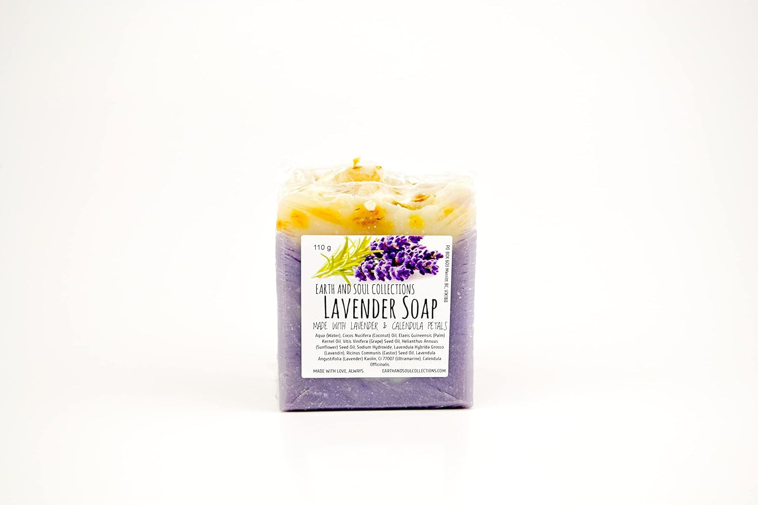 Earth and Soul Collections - Natural Bar Soap, 8 Soaps per Kit + a Wooden Soap Holder,  Essential Oil Bar Soap for Dry Skin, 110G Bars