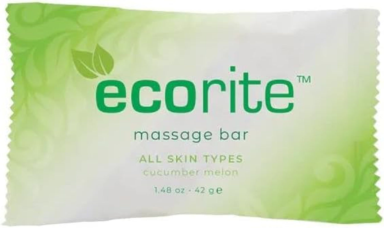 Ecorite Soap Massage Bar 1.5Oz Cucumber-Melon Fragrance 48/Pack