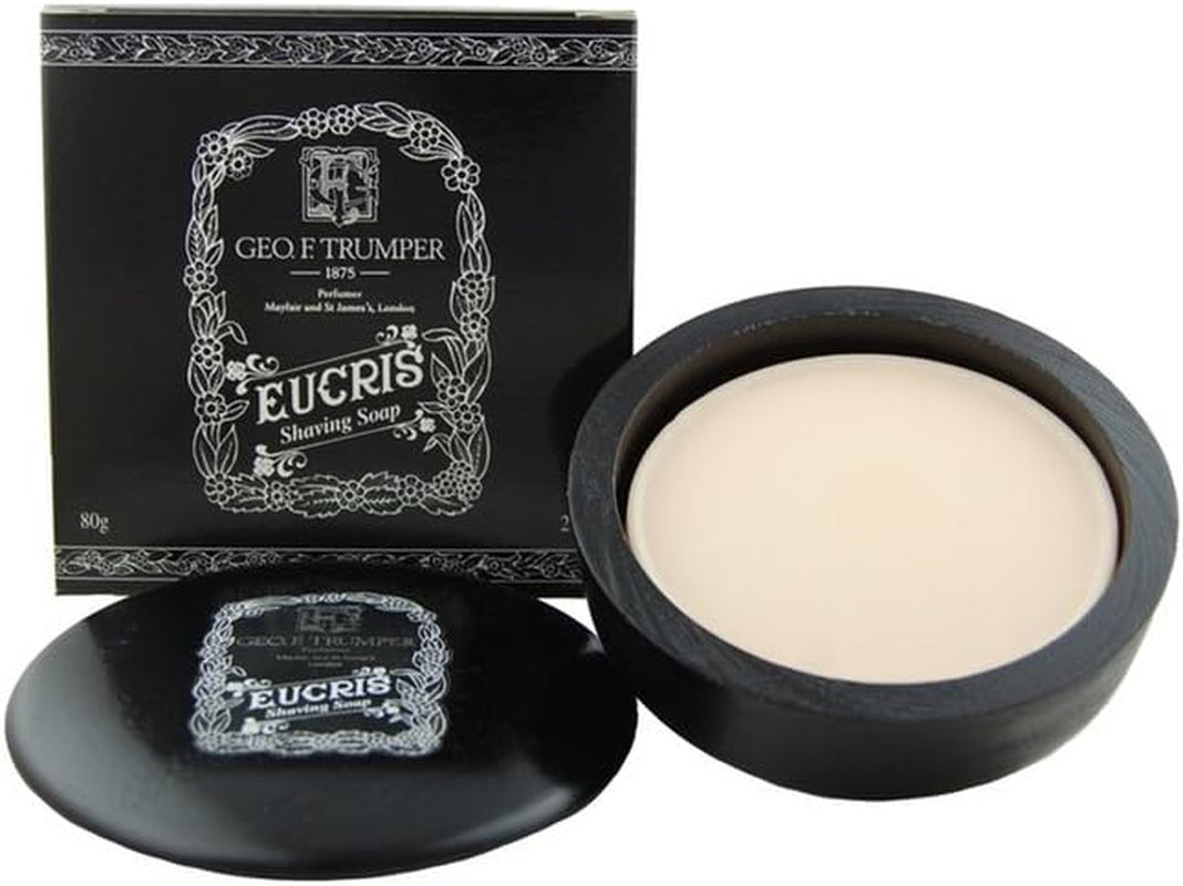 Eucris Hard Shaving Soap Wooden Bowl 80G by