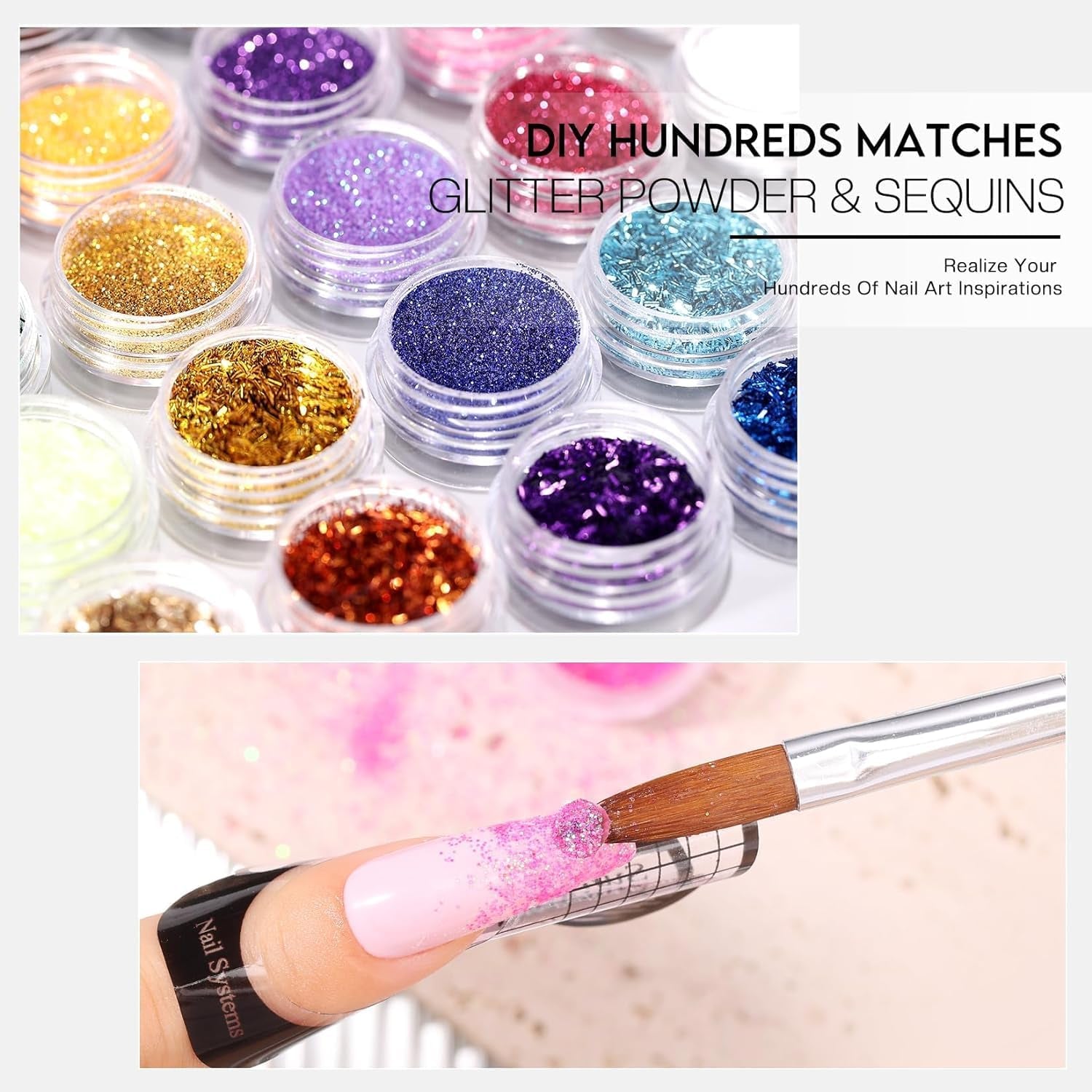 Professional Acrylic Nail Kit: for Beginners with Everything - Complete Nail Kit Set Professional Acrylic with Everything Acrylic Nail Starter Kit Acrylic Nail Supplies Gifts for Women Girl