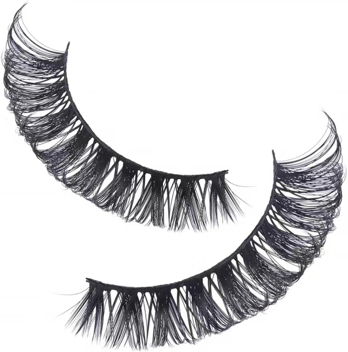 10 Styles Mixed False Eyelashes, Natural Fluffy False Eyelashes Thick Volume Faux Mink Eye Lashes, Reusable Handmade 3D Manga Lashes Extensions
