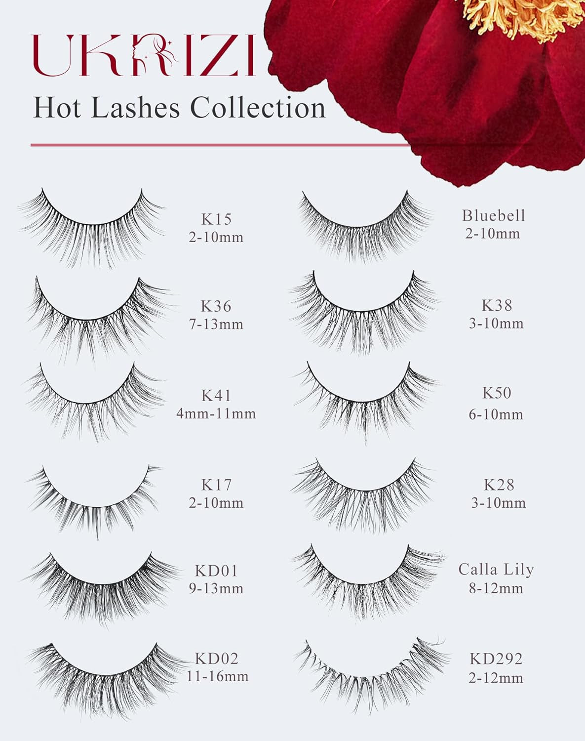 Natural Lashes Natural Eyelashes Short Eyelashes Natural Look False Eyelashes Wispy Eye Lashes 10Mm Small Lashes Fake Lashes K50