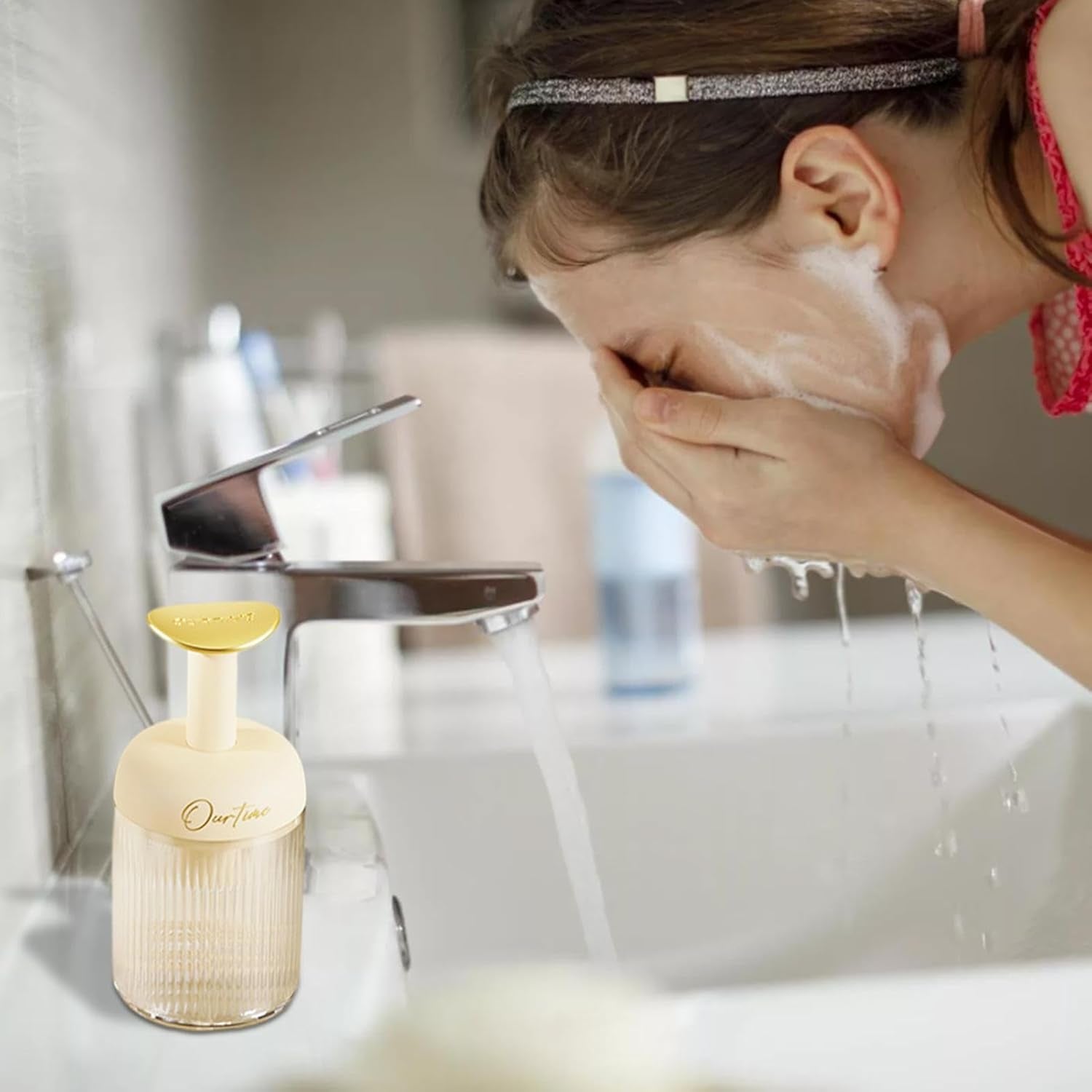 Foaming Soap - Transparent Foam Hand Soap | Decorative Pump Foaming Hand Soap, Foaming Bottle for Liquid Soap, Shampoo, Wash