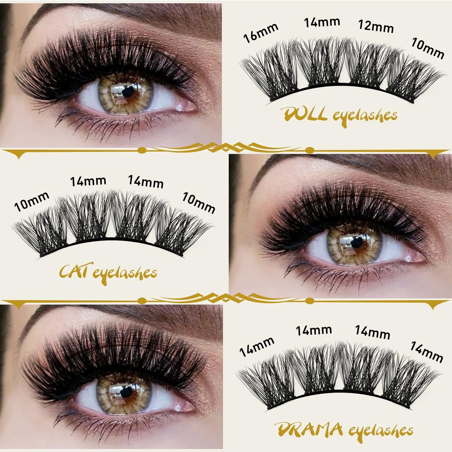 Lash Clusters B06 D Curl 10Mm 72 Clusters Lashes B&Q LASH Eyelash Clusters C D Curl Individual Lashes Volume DIY Lash Extensions at Home (B06,D-10Mm)