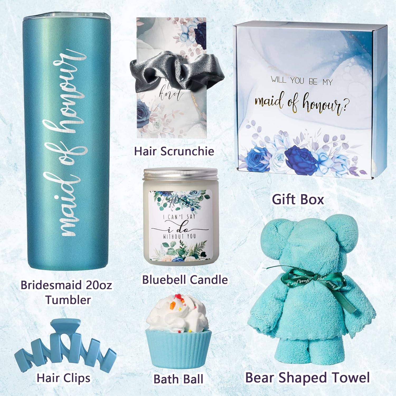 Maid of Honor Proposal Gifts,Will You Be My Maid of Honor Gifts Box,Maid of Honor Proposal Box for Engagement Wedding Gifts,Maid of Honor Proposal Gifts Bridal Bachelorette Party Gifts