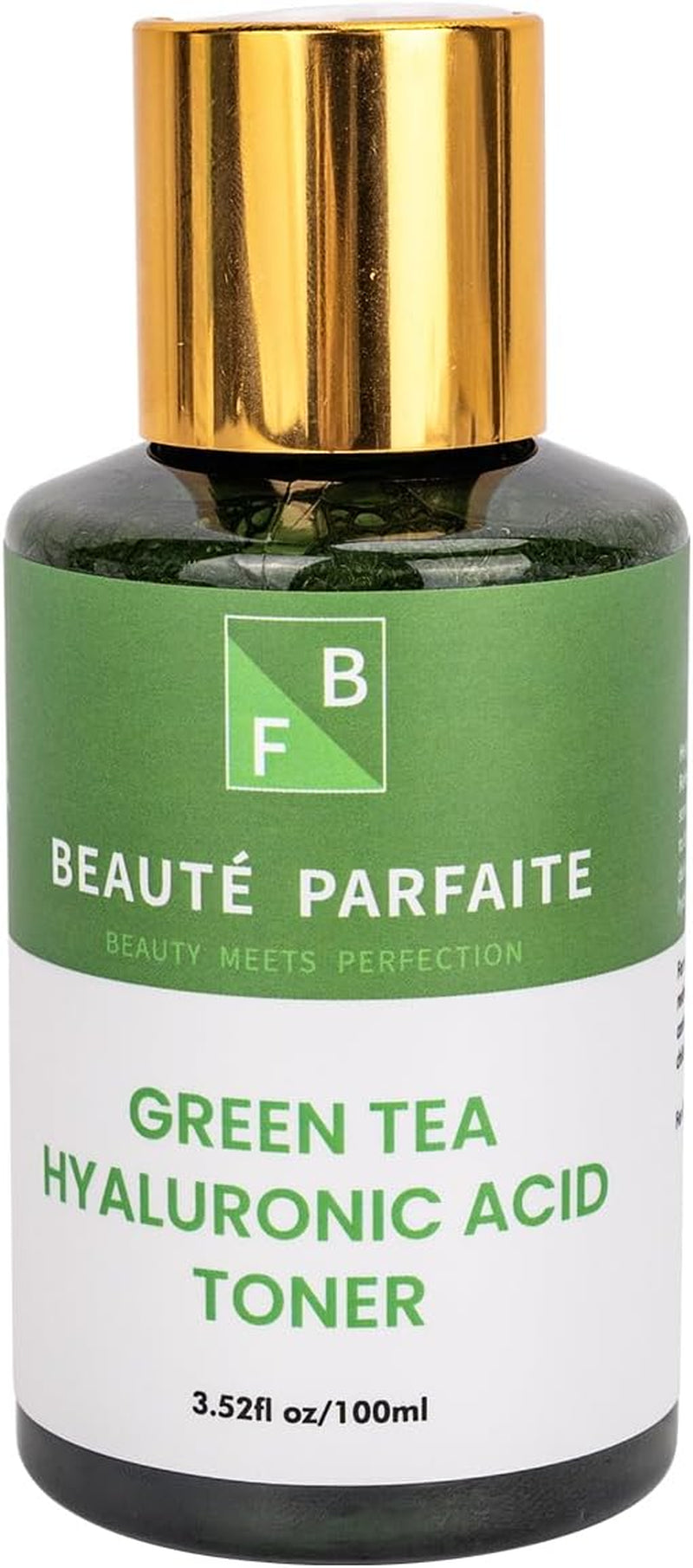 Face Wash Skin Care Toner with Green Tea Extract, Hyaluronic Acid, Dandelion Leaf, Erythritol & Panthenol, 100Ml Hydrating Face Toner for All Skin Types, Beauté Parfaite