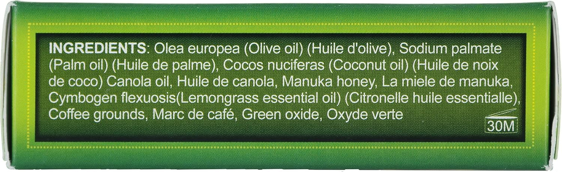 All Natural 100% Biodegradable Healing Manuka Honey and Lemongrass Deodorizing and Refreshing Soap Bar (Made in Canada)