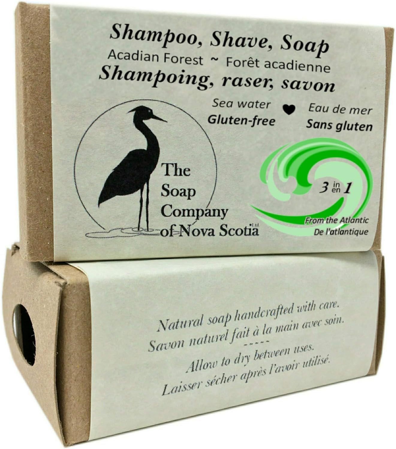 Sea Water Shampoo, Shave, Soap Acadian Forest